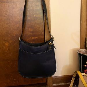 Coach navy crossbody hobo shoulder bag. Used a week or two. Just like new!